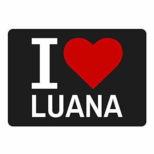 Preisvergleich Produktbild Mousepad Classic I Love Luana schwarz
