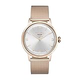 CIRCULA Elegante & Zeitlose Uhr | Swiss Made | Ronda Quarzwerk | Damenuhr mit Metallarmband | Minimalistisches Vintage Design (Rosé)