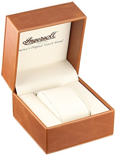 Ingersoll Herren Analog Quarz Uhr mit Leder Armband INQ040BKRS_Brown