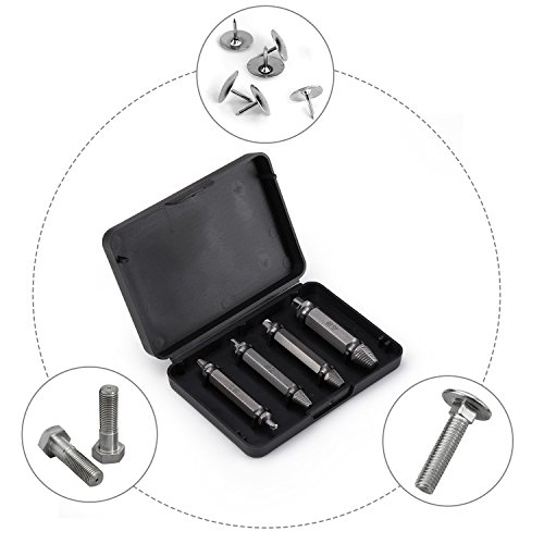 FeelGlad 4-teilig Schraubenausdreher-Set, Entfernen beschädigter Schrauber - 4