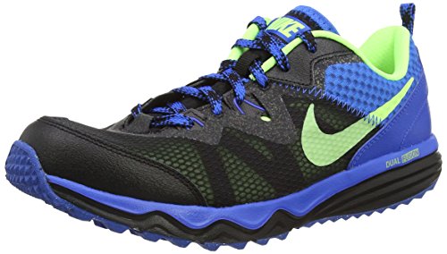 Nike Dual Fusion Trail, Calzado Deportivo para Hombre, Black/Ghost Green-Soar, 42.5 EU