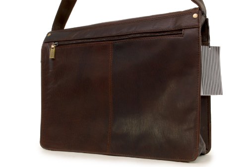 Umh  ngetasche A4 - kindle iphone MP3 kompatibel - B  ffel Leder von Visconti  ML23  - Braun - GR    E  B  35 5 H  34 T  5 cm