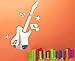 Mirror Silver Creative guitar with music note little star MirrorFashion Modern Design Removable DIY Acrylic 3D Mirror Wall Decal Wall Sticker Decoration