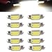Produktbild SODIAL(R) 10x 3W 36mm COB High Power Soffitte Lampe Sofitte Innenraumbeleuchtung Weiss