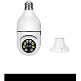 Ampul Kamera Harekete Duyarlı Gece G&ouml;r&uuml;şl&uuml; Kablosuz Bebek Izleme Kamerası G&uuml;venlik Akıllı Wifi 360hd