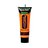 Paintglow Neon Orange Glow in the Dark Body Paint