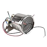 Material: Acero inoxidable Shiwaki Contador De Revoluciones del Cuentakilómetros del Tacómetro del Velocímetro De Motocicleta Universal 0-1000 RPM