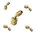 Produktbild JIANZHENKEJI 5 Pieces R410A Mini Split System Charging Vacuum Port Adapter, Converts New R410a Style 5/16 SAE Service Ports to Accept Older 1/4 SAE Gauge Hoses.