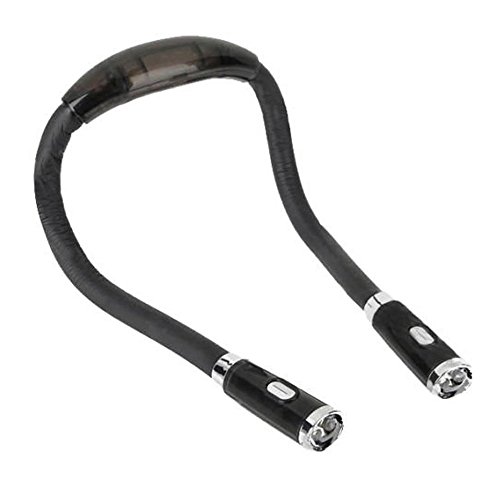 KasstinoMulti-Functional Flexible Huglight HandsFree Neck Reading Book LED Light hug light (Black)