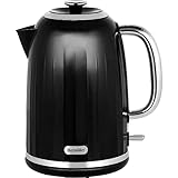Breville Impressions Electric Kettle, 1.7 Litre, 3 KW Fast Boil, Black [VKJ755]