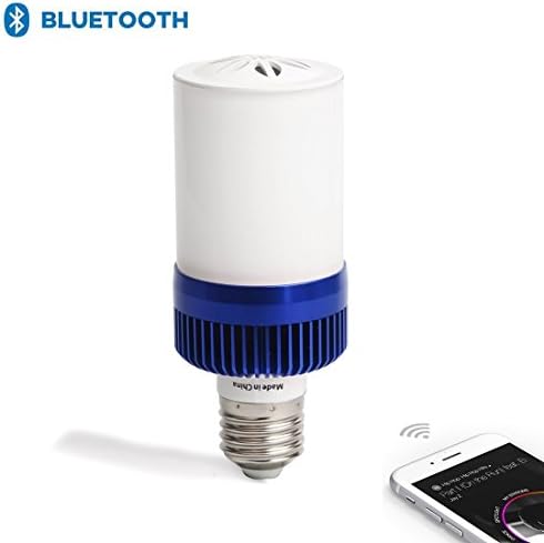 Bluetooth LED Warm Light Bulb-Smart E27 Table Lights Study Bulb Wireless Speaker Remote Controled via Mobile Phone