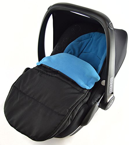 Universal Car Seat Footmuff To Fit Maxi Cosi Cabrio Pebble Ocean Blue