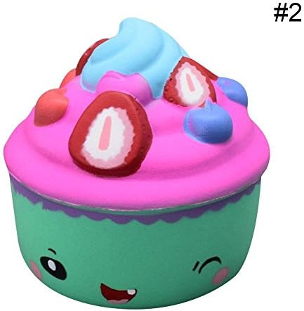 Warm haven Kawaii Squishy Ice Cream Cupcake Soft Slow Rising Stress Relief Kids Adult Toy Green