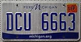 US-Staat: MICHIGAN USA Nummernschild Michigan .org // US Kennzeichen License Plate // KFZ Blechschild