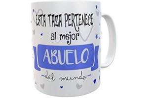 SAQUITOMAGICO Esta Taza Pertenece al Mejor Abuelo del Mundo!!!!.-Taza Regalo para Esa Persona Especial Que Tanto Quieres (Abuelo)