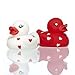 Produktbild Paar blinkendem Love Ente mit LED blinkende Lichter: One Rot Ente mit weißen Herzen & One weiß Ente mit Rot Herzen
