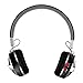 Price comparison product image Pawaca Mini Folding Wireless & Cordless Headphones, Bluetooth 4.1, Noise Cancelling, Bluetooth 4.1, Built-in Microphone and FM Radio, Nice Gifts for Ladies Kids
