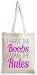 Produktbild I Have The Boobs I Make The Rules Slogan Tote Bag