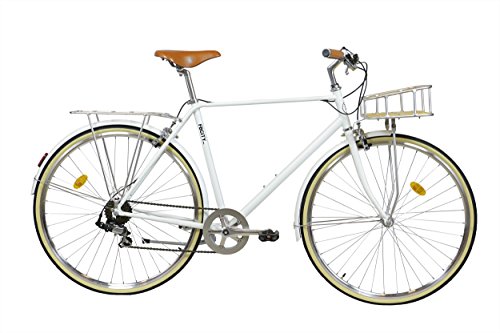 FabricBike Classic- Vélo de Ville (M-53cm, Classic Matte White Deluxe)