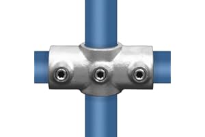 VILO VISIONS Rohrverbinder Temperguss Verzinkt Gerüstrohr Kupplungen T-Clamps® - TÜV geprüft (Kreuzstück durchgehend 90° (119), 26,9 mm (¾"))