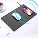 Produktbild Pawaca 10W Qi Wireless Charging Mouse Pad, Mauspad-Ladegerät, 2 In 1 Mouse Pad Für Samsung S10 / S10 Plus/Hinweis 8 / S8 / S7 / S6 / Edge iPhone 8 / X/XS/Xmax(Dunkles Holzmaserung)