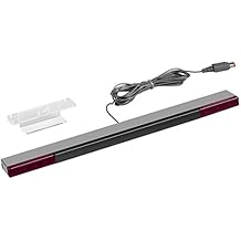 Barra sensore Wii &ndash; Younik Barra Sensore infrarossi con filo per Console Nintendo Wii e Wii U (Argentata/nera)