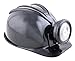 Produktbild Confettery - Helm mit Lampe - Erwachsene Bergarbeiter Mine Zubehör, Schwarz