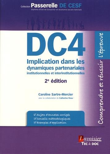 Télécharger Implication dans les dynamiques partenariales institutionnelles et interinstitutionnelles DC4 Livre PDF Gratuit