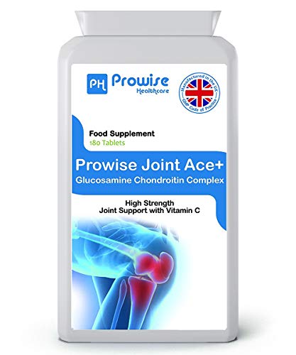 Complesso di Ace + Glucosamina condrotina 500mg / 400mg con compresse di vitamina C 180 - Prodotto nel Regno Unito secondo GMP Qualità garantita - Prowise Healthcare