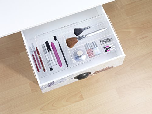 Wenko 22664100 Femme ausziehbar Make-Up Organizer, Kosmetik-Aufbewahrung , Acryl, transparent, 19.5 x 48 x 3 cm - 3