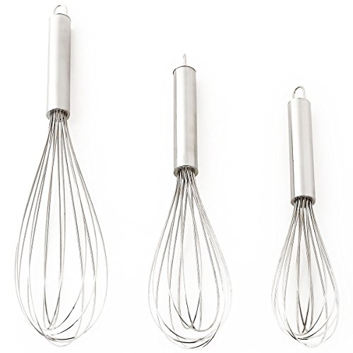 Schneebesen Quirl 3 Stück Set