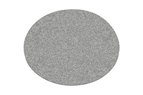 Preisvergleich Produktbild Metz Filzuntersetzer rund 25cm silbergrau