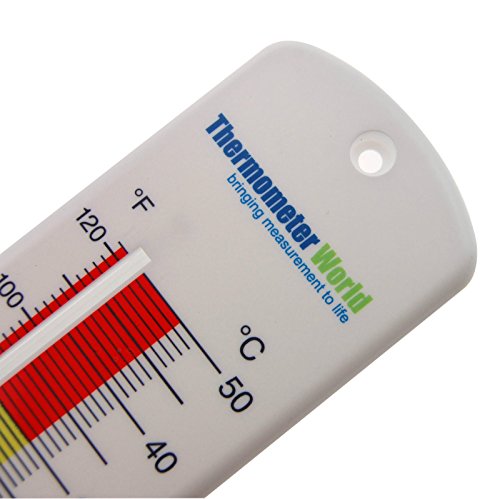 Groß 240 mm Wand Thermometer Garten Gewächshaus Home Office Raum Farbe Kodiert Zonen Innen- oder Outdoor - 2