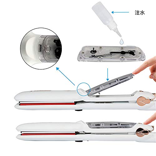 Infrared Steam Hair Straightener Professional Steam Infrared Flat Iron with 2 Inches Wide Ceramic Heat Plate Anion Care Adjustable Temperature for All Types 360 Swivel Cord White reviews Infrared Steam Hair Straightener Professional Steam Infrared Flat Iron with 2 Inches Wide Ceramic Heat Plate Anion Care Adjustable Temperature for All Types 360 Swivel Cord White