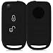 Produktbild kwmobile Autoschlüssel Hülle für Mercedes Benz - Silikon Schutzhülle Schlüsselhülle Cover für Mercedes Benz 2-Tasten Klappschlüssel Schwarz