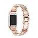 Price comparison product image For Fitbit charge 2 Band, Toamen Stainless Steel Watch Band Wrist strap For Fitbit charge 2 Smart Watch (Rose Gold)