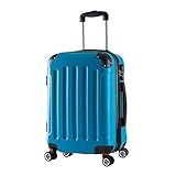 ABS Hartschale Körper, extrem stark und leicht; Trennwand und Spanngurt im Innenraum; integrierte Zahlenschloss mit 3 Ziffern