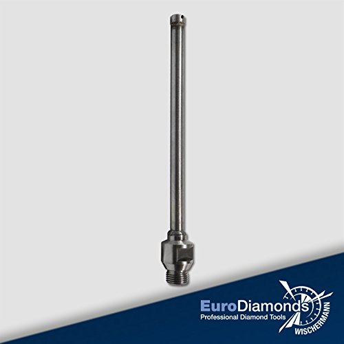 Diamant Bohrkrone R 1/2″ Typ 988, Durchmesser 12 mm, Nass, Beton, Stahlbeton, Mauerwerk, Granit, 9 mm Dachsegment - 2