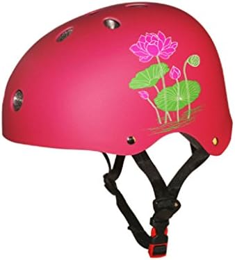Matry Kids Youth Adjustable Sports Protective Gear Set Safety Pad Safeguard Bike BMX Scooter Skate Helmet, Essential Protection for Cycling, Skateboarding, Outdoors sports Comfortable Removable Washable Antibacterial Pads ( Color : Pink , Size : L )