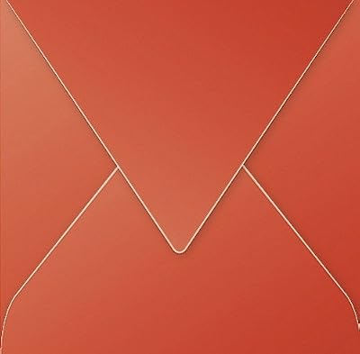Clairefontaine 55733C Enveloppe Pollen 16,5 x 16,5 cm 120g paquet de 20 Rouge corail