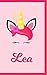 Produktbild Lea: Personal Notebook | Personal Diary | Unicorn Notebook | Writing Journal | Personalized Notebook | Custom Name Notebook | Unicorn Gift | Unicorn Birthday Notebook