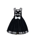Das beste Katze Kleid Kostüm für Mädchen Tierkostüm für Kinder zu Karneval oder Fasching Cosplay
