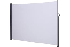 PHIVILLA 1.6×3m Garden Awnings Side Awning with Aluminum Frame and Polyester Fabric Privacy Protection Garden Awning for Patio Terrace and Garden