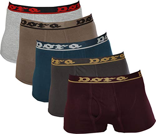DORA Men Cotton Active Expert Mini Trunk Style 1101 (Colors May Vary) (Pack of 5)
