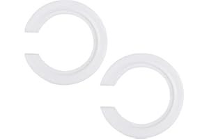 CUNTAUK Anillo reductor de pantalla de lámpara E27 a E14, paquete de 2 anillos de plástico para lámpara convertidor de pantalla de luz reductor de luz