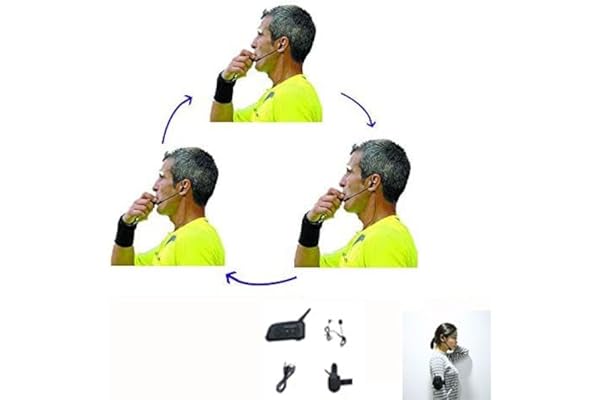 Arbitre Casque 3 Arbitres Discuter Même Temps Football Casques sans Fil Casque Football Arbitre Communication