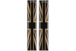 PCSG Bogoo Interior Styling Door Handle Pull Sticker Decoration For MINI Cooper S Clubman Countryman Car Accesories (Front Door, Union Jack B/W)