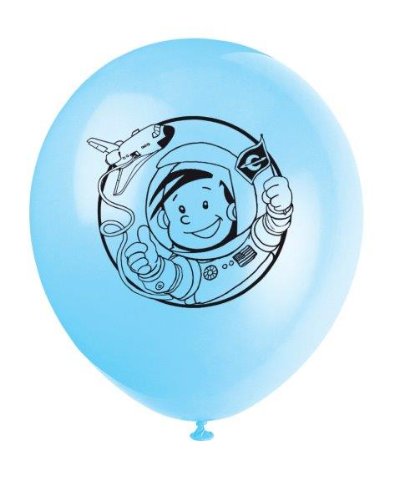 8-teiliges Luftballon-Set * Astronaut Flo * // Kindergeburtstag Kinder Geburtstag Feier Set Mottoparty Partygeschirr Deko Fest Party Motto Deko Weltraum Space Alien Raumschiff All Luftballons Ballons - 2