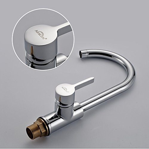 Auralum® Niederdruck Wasserhahn Einhebel Spültischarmatur Waschbecken Küche Bad Armaturen - 6