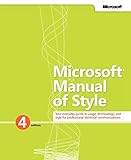 Microsoft Manual of Style by